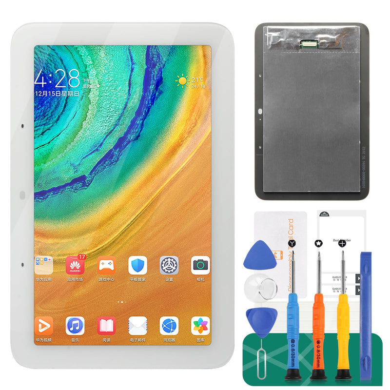 for Google Home Nest Hub LCD Screen Replacement for Google Nest Hub Display Touch Screen Digitizer Assembly Replacement for Google Home Nest Hub/Nest Hub Screen Repair White 7" (for 2nd Generation)