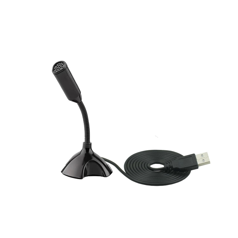 USB microphone，Adjustable gooseneck mini for laptop/desktop computers microphone for pc，Plug and play, driver-free USB condenser microphone，Recordings, games, streaming, podcasts. (USB)