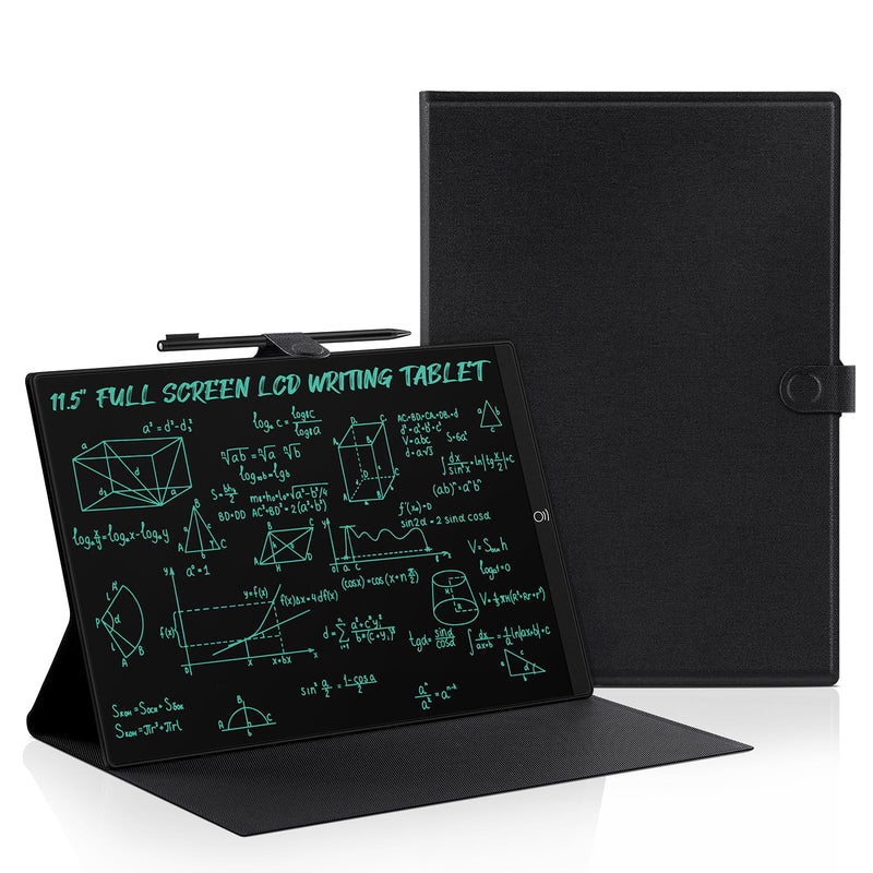 Full Screen LCD Writing Tablet: 11.5 Inch Writing Pad for Adults Kids Reusable Digital Notepad Portable Use for Office Study Teaching 11.5 inch (Leather Case)