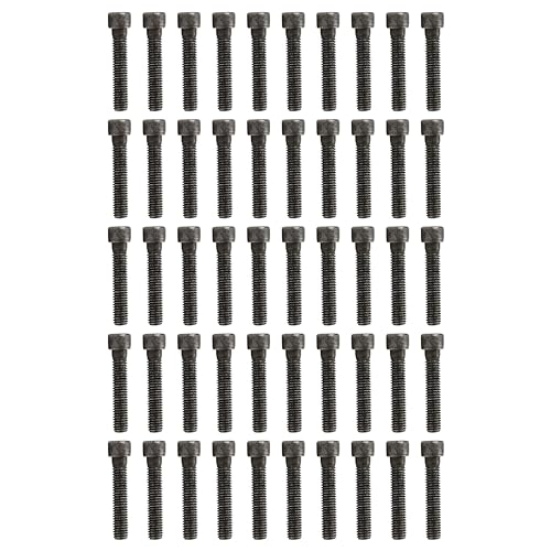 Marsrut 50PCS 3/8 x 2-inch Long Bolts, Alloy Steel 3/8-16 Socket Head Allen Bolt, Durable Hardware for Rock Climbing Holds, Wall Supplies Indoor Use, Black