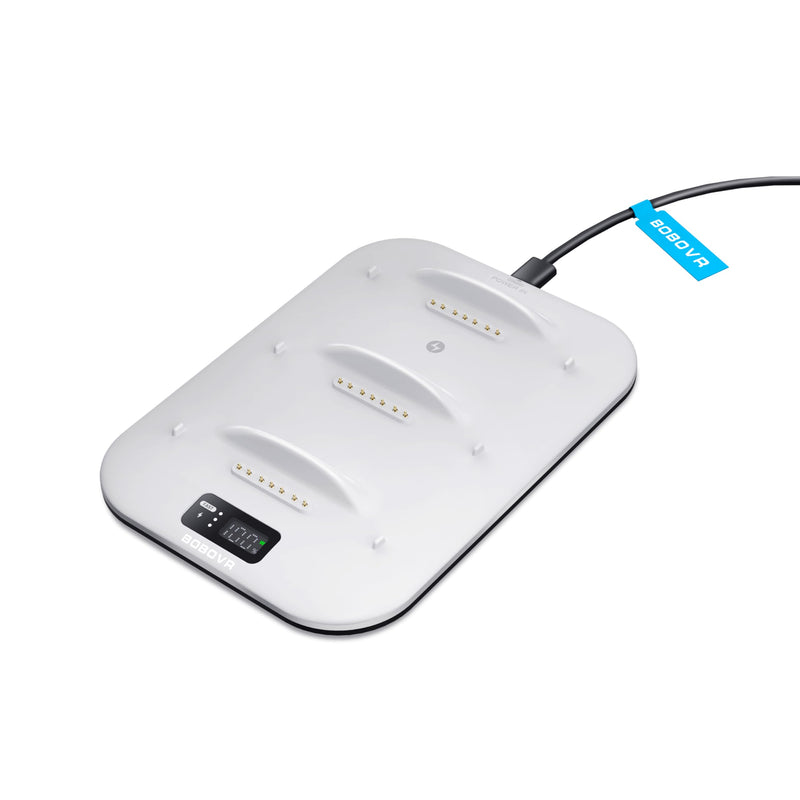 BOBOVR BD3 Charging Dock, Providing Fast Charging for 3*B100, 30W Power, 0-80% in Just 1 Hour
