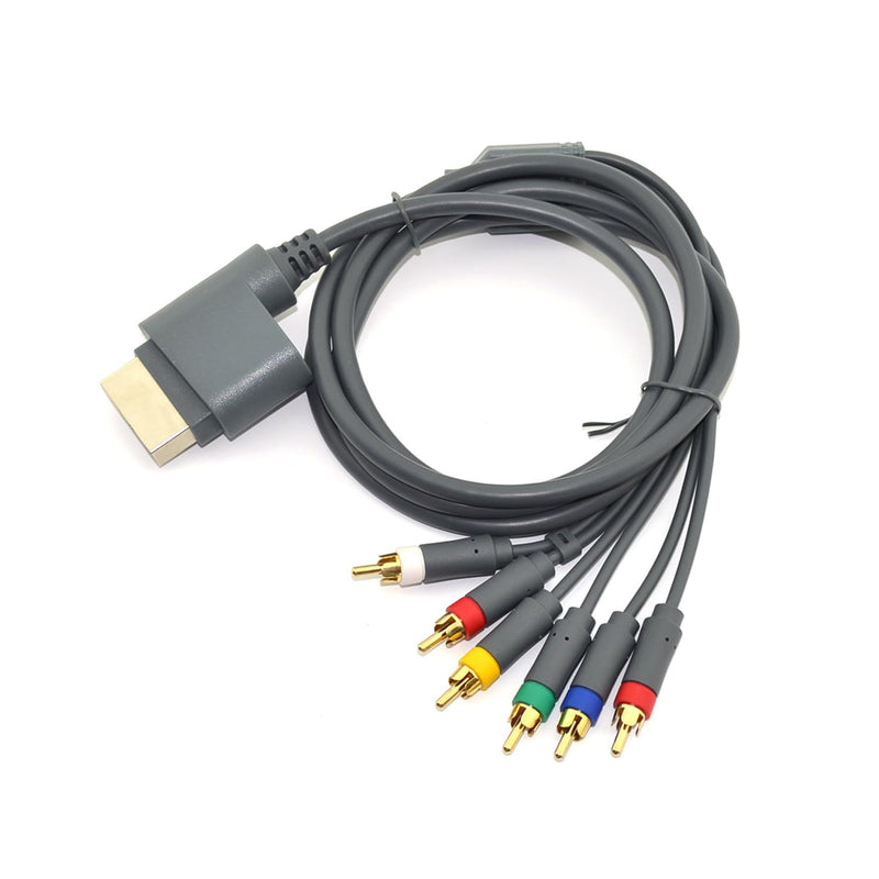 6ft Component HDTV Video & RCA Stereo AV Cable Cord for Microsoft Xbox 360 / Xbox 360 Slim