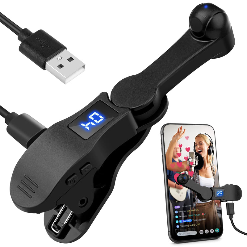 Auto Clicker for Smart Phone, Phone Screen Device Speed Clicker for iPhone iPad Apps, Fast Click Simulation Finger Continuous Click for Game, Live Broadcasts Likes, Lightning Deal, Reward Task (Black) Black