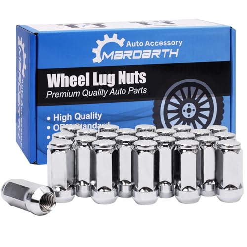 14x2.0 Lug Nut 1.9 in XL Chrome Bulge Acorn for 2004-2014 F-150 Expedition 2 Inch (50mm) 24 PCS
