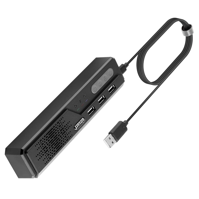 3 in 1 USB Computer Speaker with Microphone, PC Laptop Speaker with Mic for Smart Home Office and Online Study，360 Degree Enhanced Voice Pickup, Noise Reduction,Compatible with Zoom, Teams