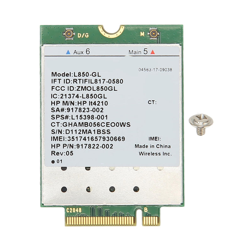 L850 GL IT4210 Module Network Card, M.2 4G LTE Multi Band Network Adapter Internal Card Support for 1040 840 850 430 440 Laptop PC