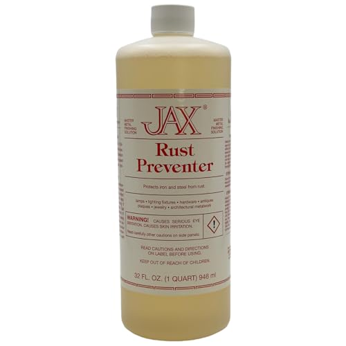 JAX Rust Preventer - Metal Finishing Solution - Protects Iron and Steel from Rust - Quart 32 Fl Oz (Pack of 1)