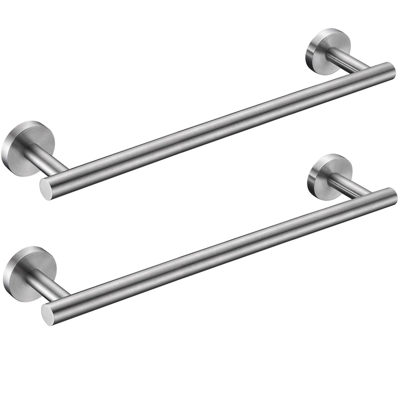 Nolimas Brushed Nickel Bath Towel Bar Single Bars Towel Rack Rod Classic Wall Mounted Stainless Steel Bathroom Toilet Kitchen Towel Bar Towel Shelf Single Layer,16inch-2 Pack 16inch 2Pack