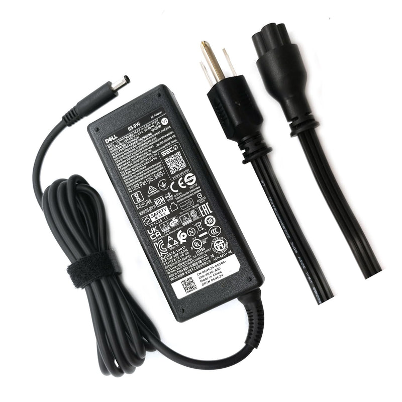 Dell 65W 4.5mm tip Laptop Charger,Latitude 3320 3330 3340 3420 3430 3435 3440 3450 3520 3530 3535 3540 AC Adapter, Black, DA65NM191