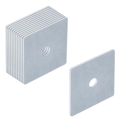 12 Pack Square Washers for 1/2" Bolt,3" x 3"