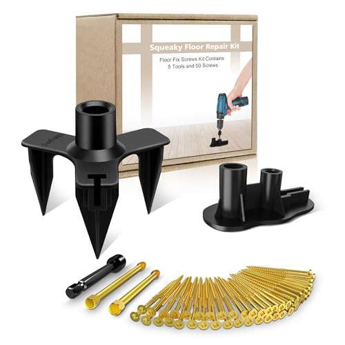 Squeaky Floor Repair Kit with 200 Screws and 5 Tools