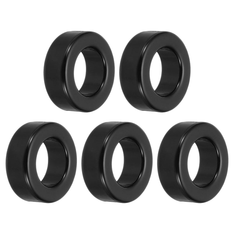 QUARKZMAN Toroid Core 24 x 42 x 16 mm Iron Ferrite Chokes Ring Power Toroidal Transformer Stabilisation Signal Transmission Resistance Electromagnetic Interference Black Pack of 5 24x42x16mm