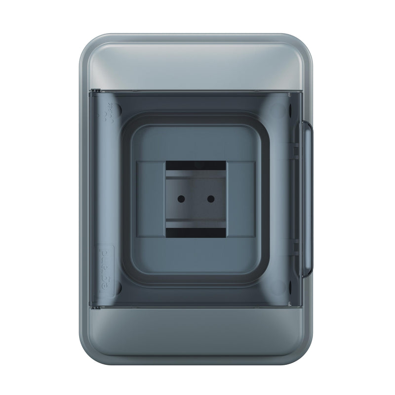 LEGRAND, Plexo S 601884 Wet Room Distributor, Surface-Mounted Distributor, Protection Class IP65-IK07, 1 Row, 4 Modules, Dimensions: 200 x 141 x 106 (H x W x D) with Neutral Conductor and Protective Conductor Terminal Strip, 601884