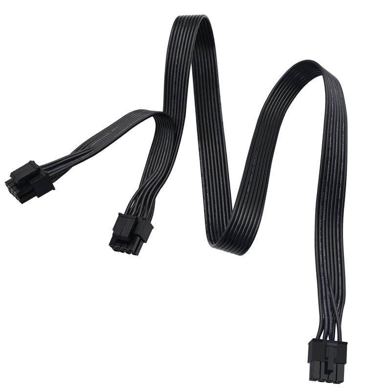 COMeap CPU Cable for Corsair PSUs, CPU 8 Pin Male to Dual CPU 8 Pin (4+4 Detachable) Male EPS-12V Motherboard Power Adapter for Thermaltake ARESGAME Power Supply 27-inch(69cm) 27 inches(69cm)