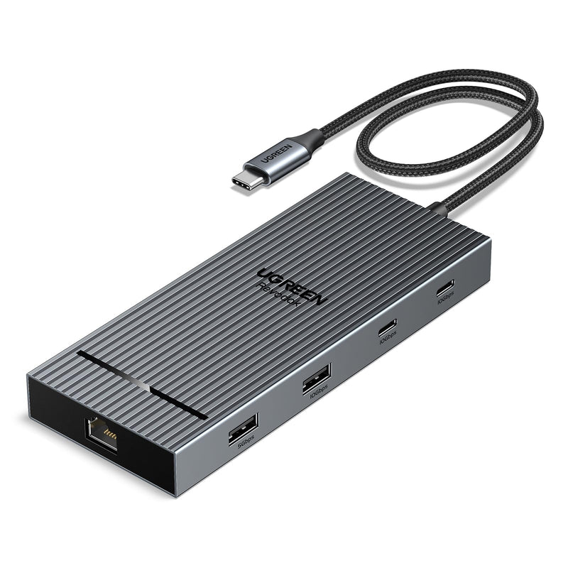 UGREEN Revodok 10 in 1 USB C Docking Station Dual 4K Monitor, USBC Hub with 2 HDMI, USB A&C 3.2 Ports, SD/TF Card Reader, PD 100W Charging, USB C Dock with 1Gbps Ethernet for Dell, HP, XPS and More
