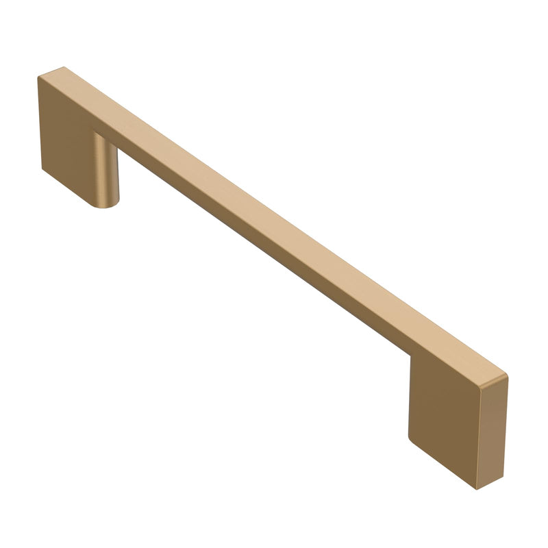 Alzassbg Champagne Bronze Cabinet Pulls and Handles 5 Pack, AL3051TGP | 5 Inch Hole Center, Rectangle Design, Decorative Hardware Handles, for Cabinets and Drawers 5" Hole Center