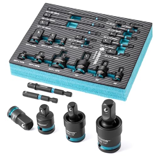 LIBRATON 20PCS Socket Adapter and Reducer Set, Impact Socket Adapters