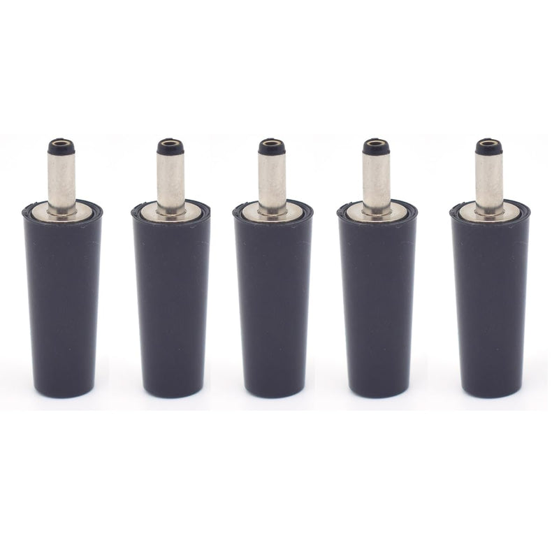 5PCS 3.5mm x 1.35mm DC Power Male Plug Solder,DC Power Male Solder Connector Adapter for DIY DC Cable,Repair,Replacement Black 1.35mm x 3.5mm