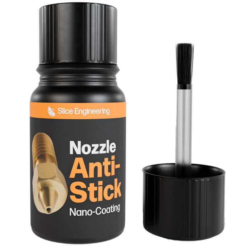 Slice Engineering Plastic Repellent Paint Repels Plastic & Prevents Buildup on the Nozzle | Get Enhanced Print Quality | Hassle-Free Application | Water-Based PTFE Nanosuspension (3 mL - 5 Pack)
