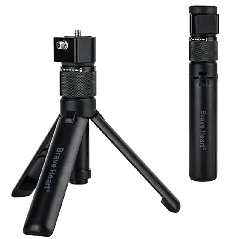 Bullet Time Handle Tripod Multi-Functional Tabletop Fold Tripod for insta360 Insta 360 X4 X3,ONE RS,GO 2,ONE X2,ONE R,ONE X ONE RS Gopro Go pro Hero 11 10 9 5 4 3 Camera Accessories (Mini Tripod)
