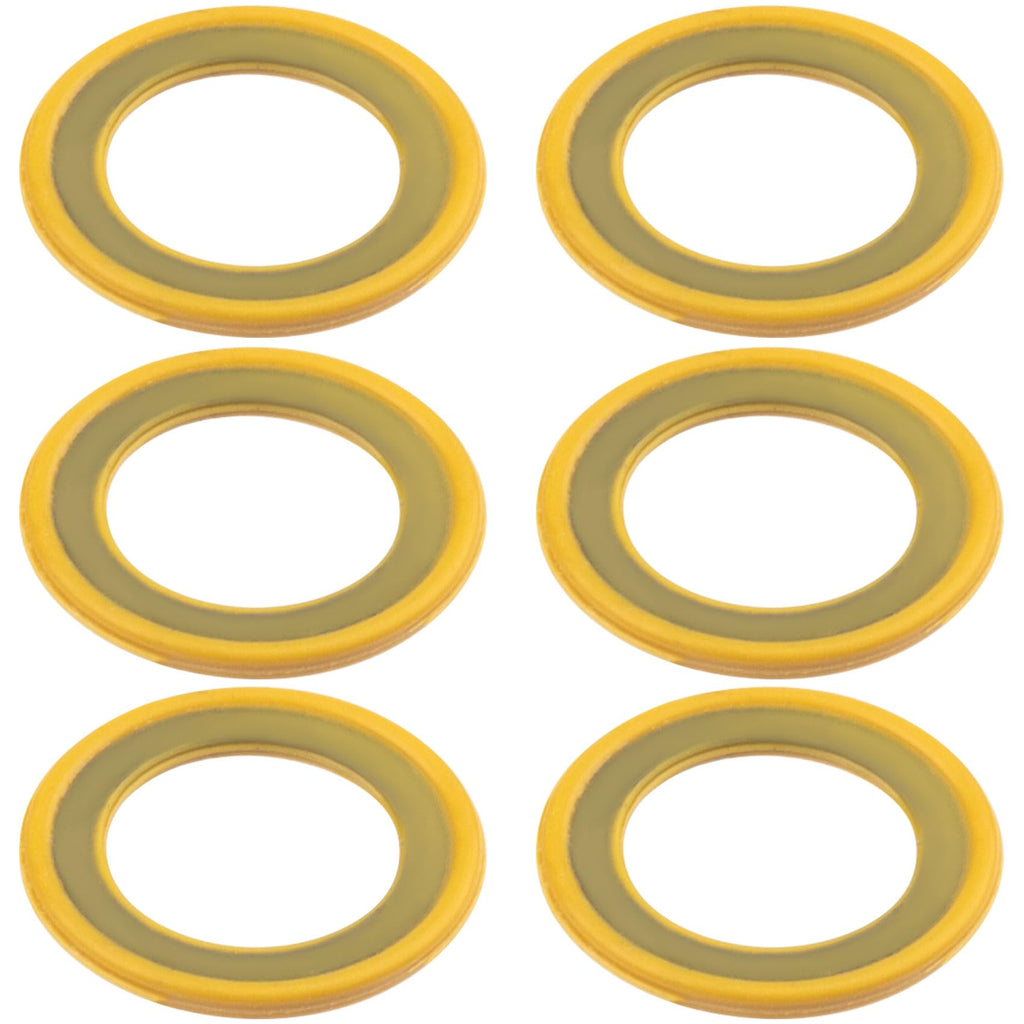 6PCS Gearcase Drain Plug Seal Gaskets for Lower Unit Gear Oil Pump, Lower Unit Washers Replacements 26-830749 Compatible with Mercury Marine/Mercruiser Round-6pcs