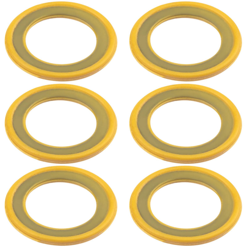 6PCS Gearcase Drain Plug Seal Gaskets for Lower Unit Gear Oil Pump, Lower Unit Washers Replacements 26-830749 Compatible with Mercury Marine/Mercruiser Round-6pcs