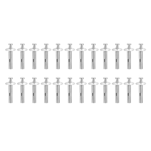 DTGN 1/4" x 1-1/4"(D x L) Hammer Drive Nail - 100Pack - Good for Concrete Drywall - Carbon Steel Drive Expansion Anchors - Silver 100