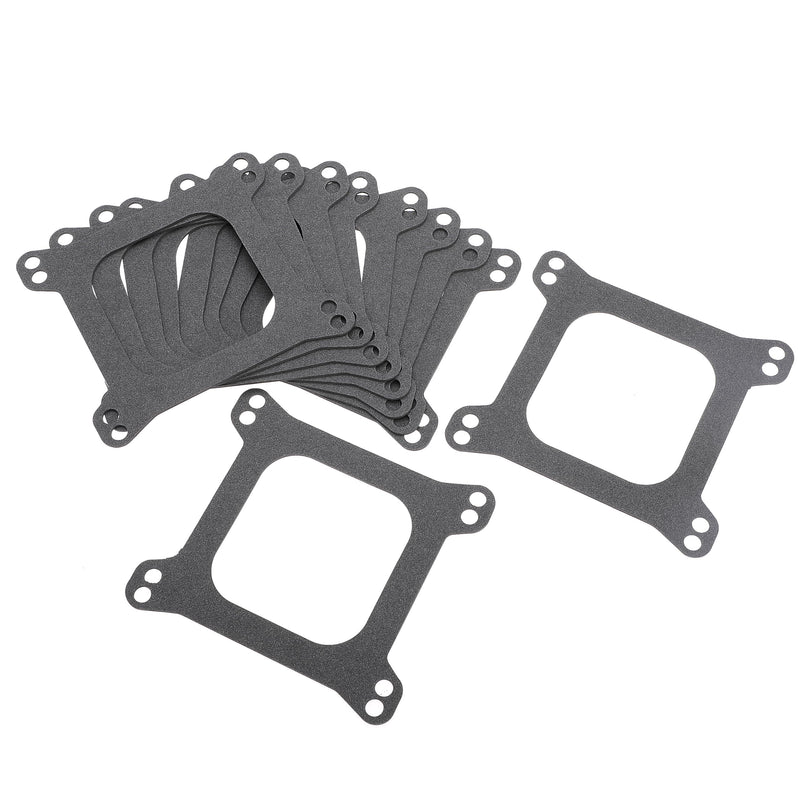 Carburetor Base Mounting Gasket for Holley for Edelbrock for Rochester Quadrajet for SBC BBC 350 383 426W 440 455 330 326 Engine(Pack of 10) Pack of 10