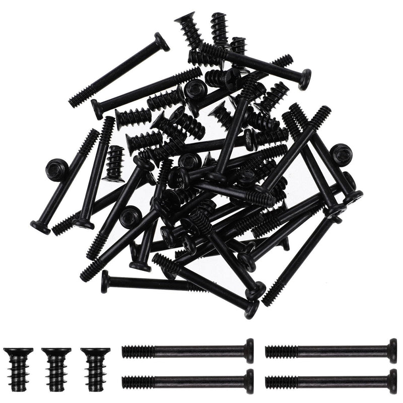 NOLITOY 60PCS Computer Case Fan Screws Kit PC Fan Screws Housing Radiator Screws Computer Chassis Fan Components (30mm/10mm 30pcs each）