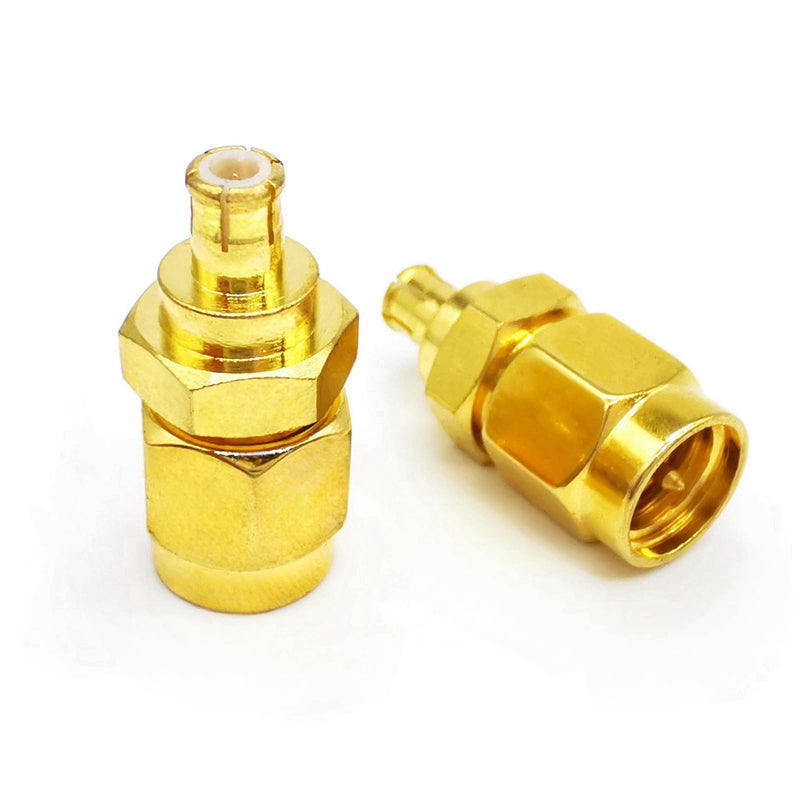 2PCS SMA MCX Antenna Adapter, SMA Male to MCX Male Coax Connector, MCX to SMA Loss Low Coax Cable Adapter for WiFi Antenna,FPV Drones, Audio, Video