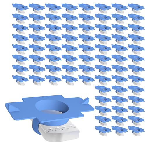 Jayseon 80 Pcs 1/4"-20 Strut Channel Cone Nuts,Carbon Steel Wing Strut Nuts for Strut Channel, Nylon Channel Squeeze Nut for Channel Struts, Dacromet Finish Excellent Rust