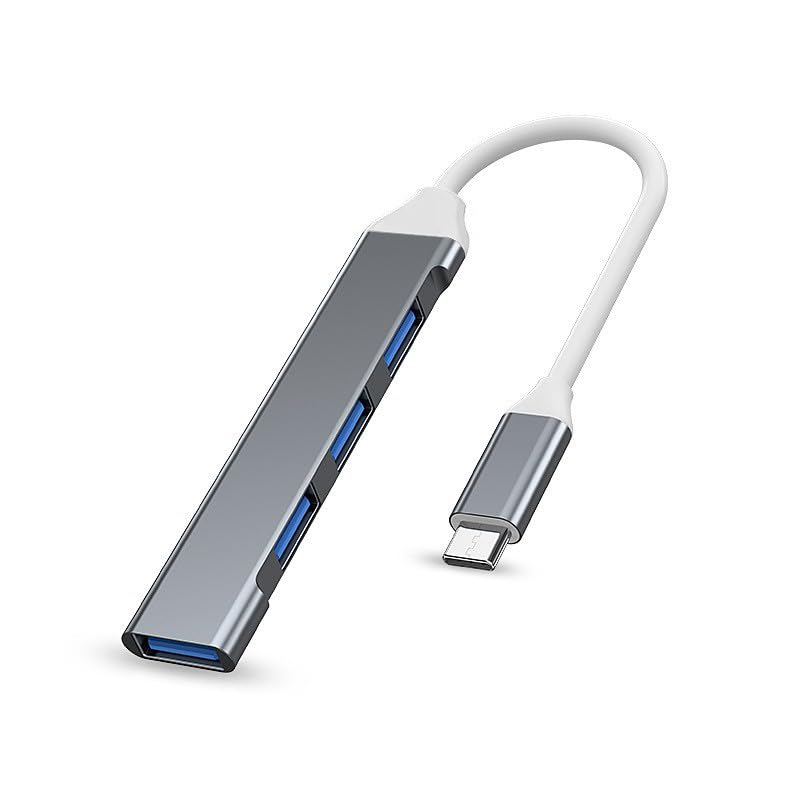 USB Hub 4 in 1, USB to USB 3.0 USB 2.0,4 Ports Portable USB Splitter, USB Docking Station Compatible with Laptop,PC, Phones… (USB_C HUB1) USB_C HUB1