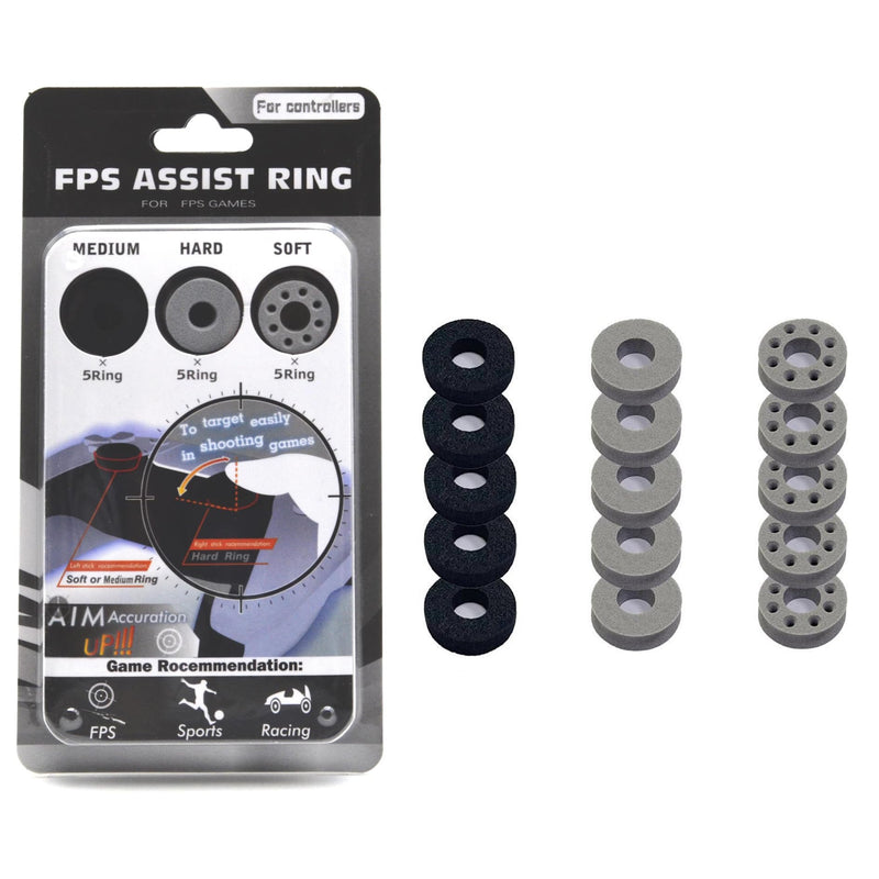 15 Pcs of Precision Aim Assist Rings - Universally Compatible with Playstation 4 (PS4) and Playstation 5 (PS5), Xbox Series & Switch Pro Scuf Controllers - Enhance Your Gaming Accuracy