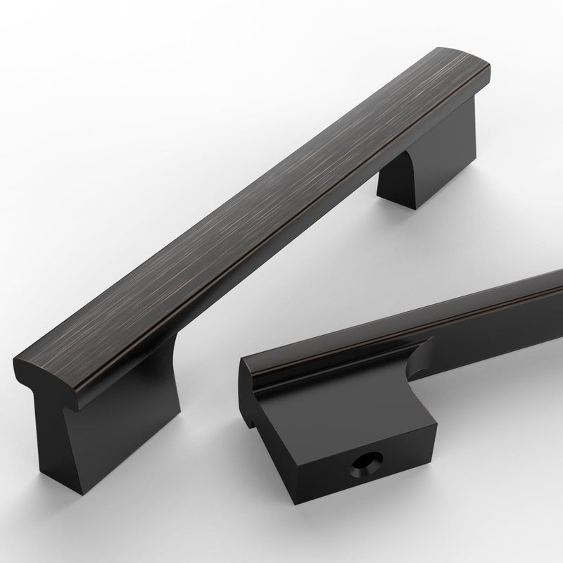 Asidrama 10 Pack 3.75 Inch(96mm) Oil Rubbed Bronze Cabinet Pulls Kitchen Cabinet Handles Cabinet Pulls Cabinet Hardware for Cupboard Drawer 3.75" Hole Center(96mm)