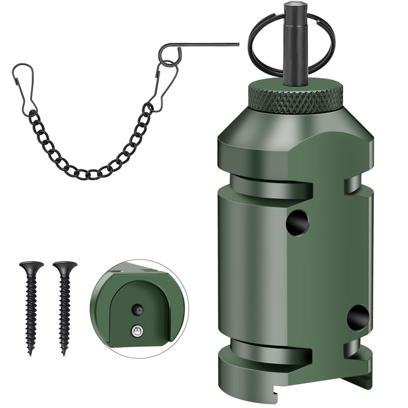 Perimeter Trip Alarm,Trip Alarm,12 Gauge Camping Trip Wire Alarm Device with 2pcs Screws,Early Warning Security System for Outdoor and Property Safety/Bear Deterrent -Dark Green (Adapter Not Included