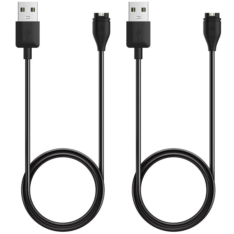 Charger Cable for Garmin Watch Venu, Instinct, Vivoactive 5/4/3, Forerunner 45 55 245 255 265 745 935 945 955 965, Fenix 7/7S/7X/6/5, Approach S10 S40 S42 S60 S62 S70 X10 G12 S12 (2) 2
