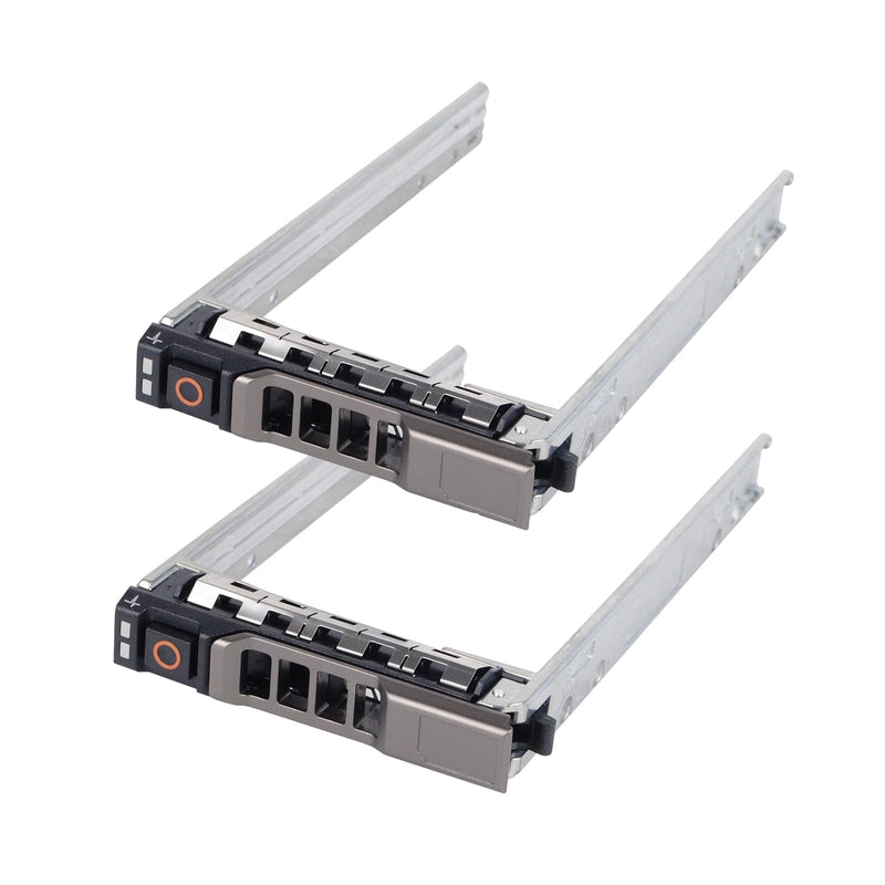 Hard Drive Caddy 2.5 SSD Bracket G176J Hard Drive Bracket Compatible with Dell PowerEdge R410 R610 R710 R620 R720 T320 T420 R630 R730 T440 T640, 2 Pack