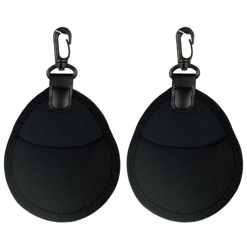 2 Pack Lens Filter Pouch Mini Storage Bag Sleeve Protective Case with Keychain Hook 2 Pockets For Camera CPL MC UV ND 25mm-72mm 43mm 46mm 49mm 52mm 55mm 58mm 62mm 67mm