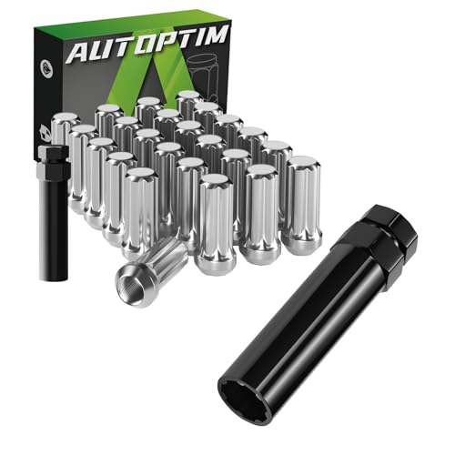 AUTOPTIM M14x1.5 24PCS 7 Spline Lug Nuts & Socket Key