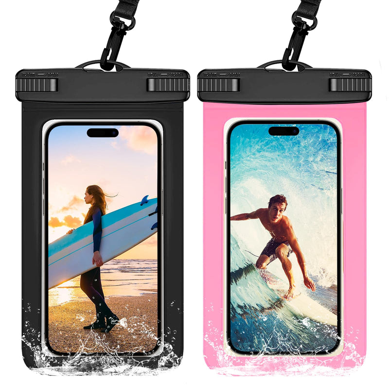 Waterproof Phone Pouch IPX8 Universal Waterproof Case Dry Bag Phone Protector for iPhone 15 14 13 12 11 Pro Max Plus XS XR X 8 Galaxy S23 S22 S21 S20 Pixel Up to 7.5"