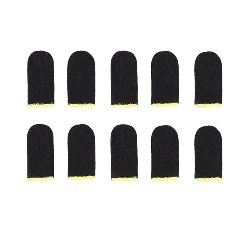 Mobile Phone Gaming Finger Sleeves, Gamer Thumb Protector/Stabilizer/Compression Support Sleeve, Game Hand Controller Gloves/Cover/Wrap, Durable Fiber/Breathable/Sweatproof, 10 Pcs