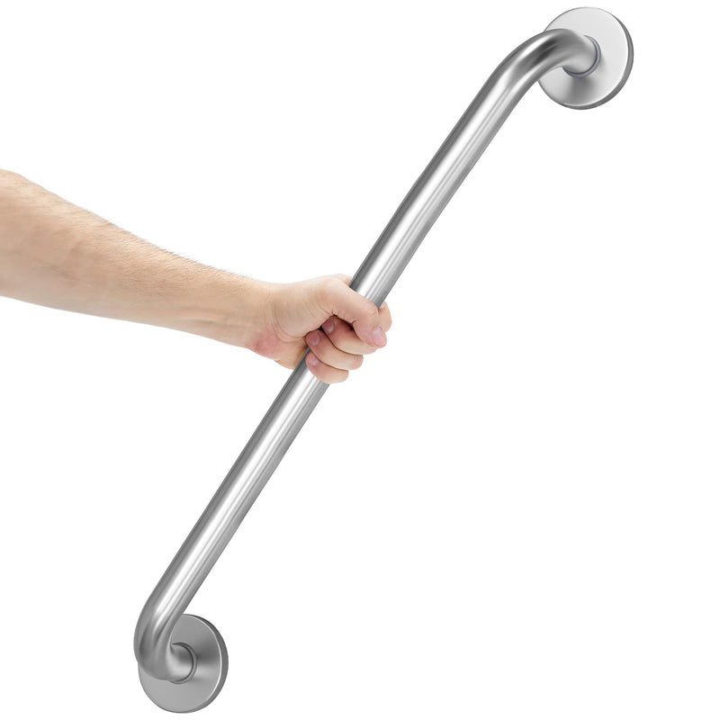 AmazerBath Long Grab Bars for Bathtubs and Showers Anti Slip, 32" L x 1.25" D, Handicap Grab Bars Stainless Steel, Shower Grab Bars for Seniors, Bathtub Handle Bars for Bathroom Holds 500LBS 32"L x 1.25"D Brushed Nickel