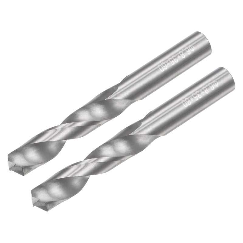 uxcell Solid Carbide Drill Bits, 6.8mm C2/K20 Tungsten Carbide Jobber Drill Bits Straight Shank Drilling Tool for Stainless Steel Aluminum Iron Metal Plastic 2pcs