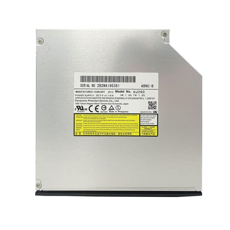 UJ-260 UJ260 6X Blu-RAY BD-RE DVD Rewriter Internal 12.7mm Sata Laptop Drive with Bezel for Dell Optiplex 7020 3060 3050 and for HP Pavilion dv4 dv5 dv6 dv7 dv8