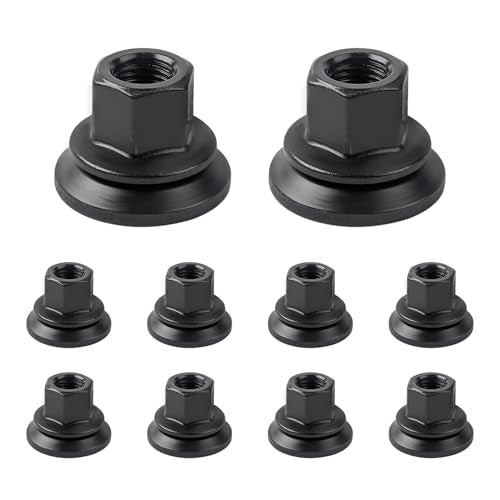Wheel Lug Nuts Compatible with Dodge Vehicle Ram 3500 4000 4500 5500 2012-2023, M14-1.50 Flange - 22mm Hex, 28.5mm Length, Medium Replace# 6509424AA 611-936 (10PCS)