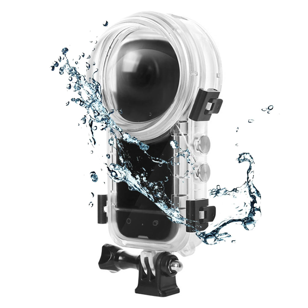 50M Dive Case Compatible for Insta360 X4 Action Camera Waterproof Case with Bracket Accessories 164FT Underwater Photography Housing for Insta 360 X4 Diving Case, Clear