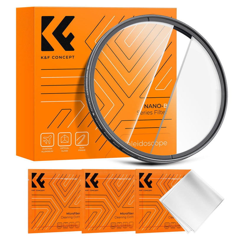 K&F Concept 77mm Center Field Split Diopter Effect Filter Keeps The Focus, Multi-layer Coated Subjects Center Opening Focus Filter for Camera Lens 72mm