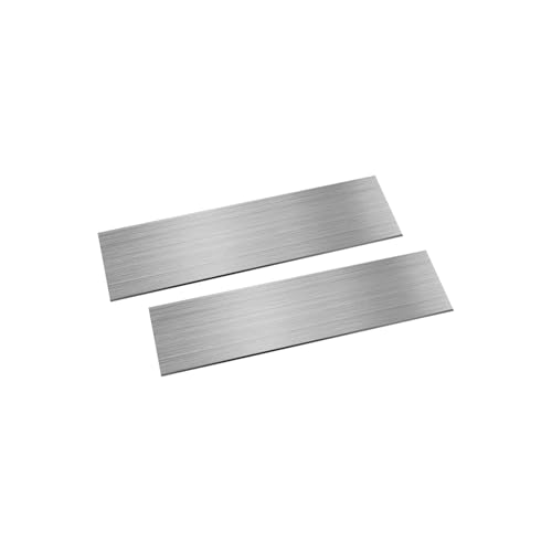 2pcs 304 Stainless Steel Flat Bar, 1/4" x 2" x 8" (TxWxL) Brushed Finish Trim Strips Stainless Steel Sheet for Kitchen DIY Craft Making 1/4" x 2" x "8"