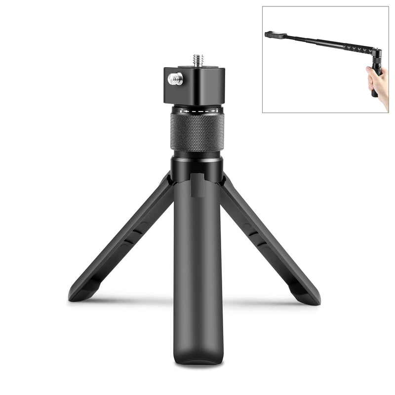 PULUZ Bullet Time Handle Tripod Multi-Functional Tabletop Fold Tripod for Insta360 X4, Insta 360 X3, ONE RS, Go pro Hero 11 10 9 5 4 3 Sport Action Camera Accessories