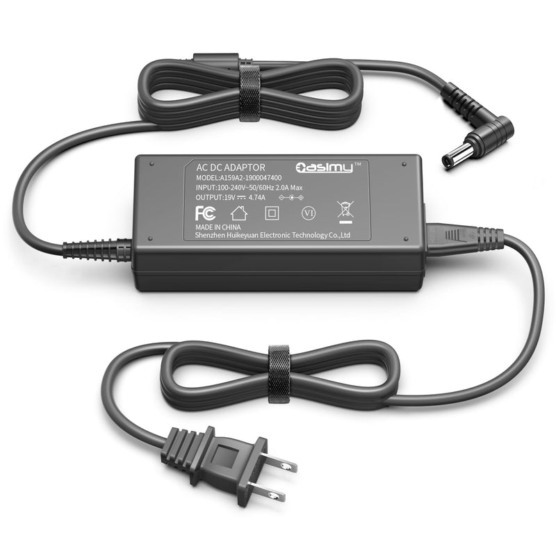 19V WD EX4100 Power Supply Adapter Compatible with WD 24TB 32TB My Cloud EX4100 Expert Series 4-Bay Network Attached Storage & DNS-343 4-Bay Storage Enclosure, Asus Mini PC Power Cord Charger